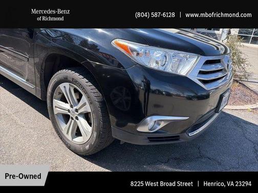 Black 2012 Toyota Highlander Limited