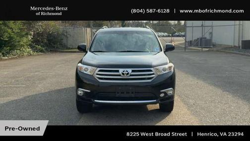Black 2012 Toyota Highlander Limited