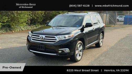 Black 2012 Toyota Highlander Limited