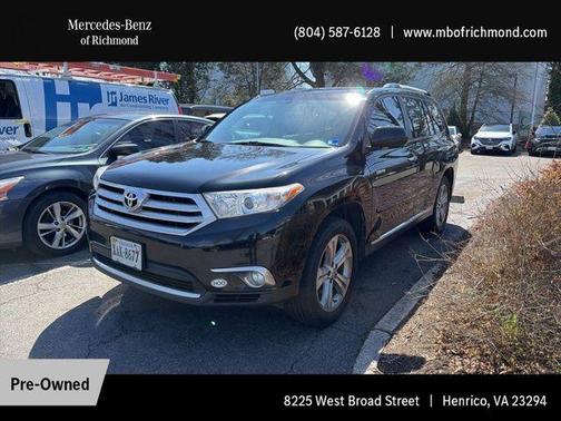 Black 2012 Toyota Highlander Limited