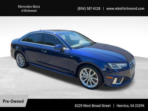 Navarra Blue Metallic 2019 Audi A4 2.0T Premium