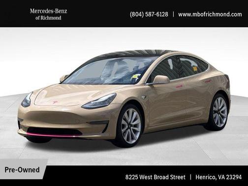 Solid Black 2020 Tesla Model 3 Long Range