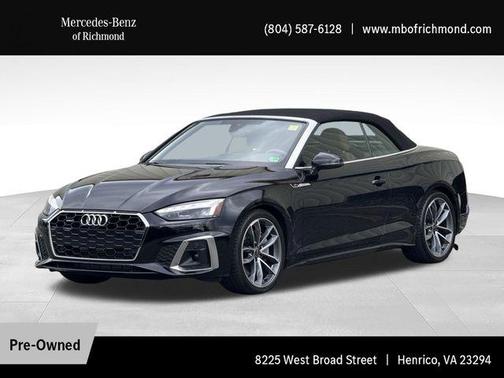 Mythos Black Metallic/Black Roof 2024 Audi A5 45 S line Premium Plus
