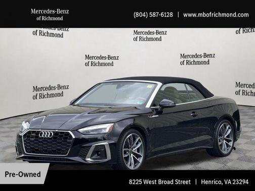 Mythos Black Metallic/Black Roof 2024 Audi A5 45 S line Premium Plus