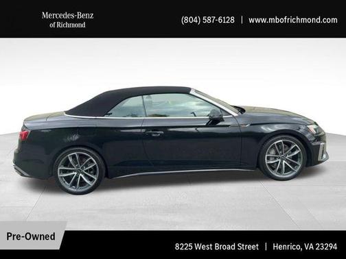 Mythos Black Metallic/Black Roof 2024 Audi A5 45 S line Premium Plus