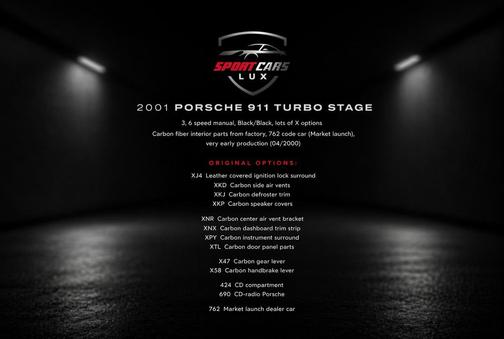 Black 2001 Porsche 911 Carrera Turbo