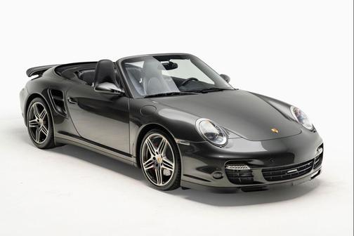 Black 2008 Porsche 911 Turbo Cabriolet