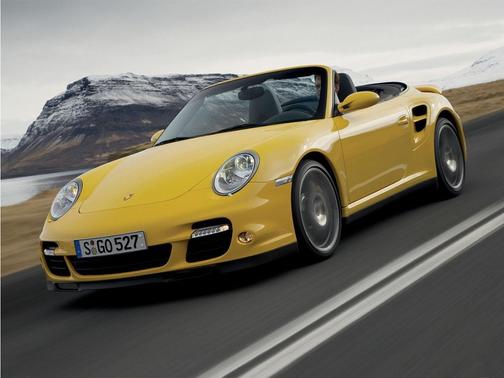 Black 2008 Porsche 911 Turbo Cabriolet