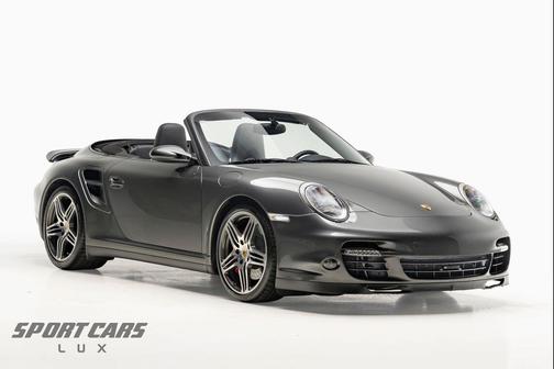 Black 2008 Porsche 911 Turbo Cabriolet