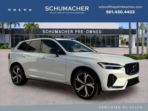 Crystal White Metallic 2024 Volvo XC60 B5 Ultimate Dark Theme
