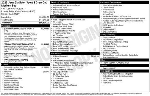 2023 Jeep Gladiator Sport S