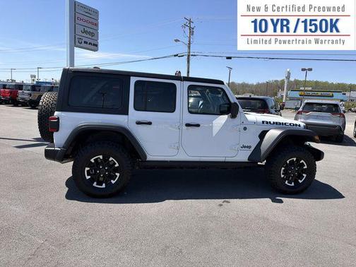 Bright White Clearcoat 2025 Jeep Wrangler 4xe Rubicon