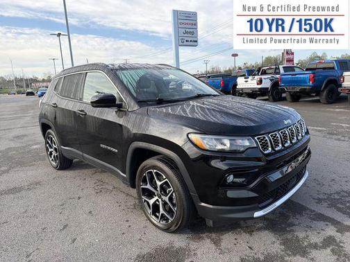 Diamond Black Crystal Pearlcoat 2025 Jeep Compass Limited