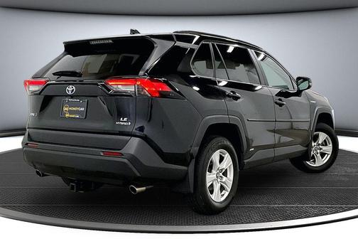 Midnight Black Metallic 2019 Toyota RAV4 Hybrid LE