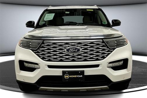 Star White Metallic Tri-Coat 2021 Ford Explorer Platinum