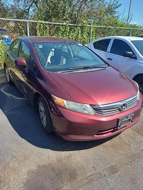 Maroon 2012 Honda Civic LX