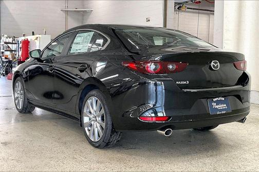 Jet Black Mica 2026 Mazda Mazda3 FWD w/Preferred Package