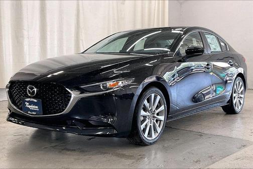 Jet Black Mica 2026 Mazda Mazda3 FWD w/Preferred Package