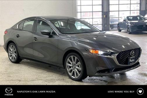 Machine Gray Metallic 2026 Mazda Mazda3 FWD w/Preferred Package