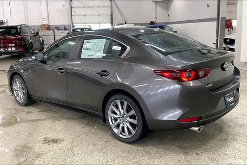 Machine Gray Metallic 2026 Mazda Mazda3 FWD w/Preferred Package