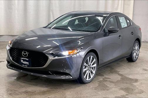 Machine Gray Metallic 2026 Mazda Mazda3 FWD w/Preferred Package