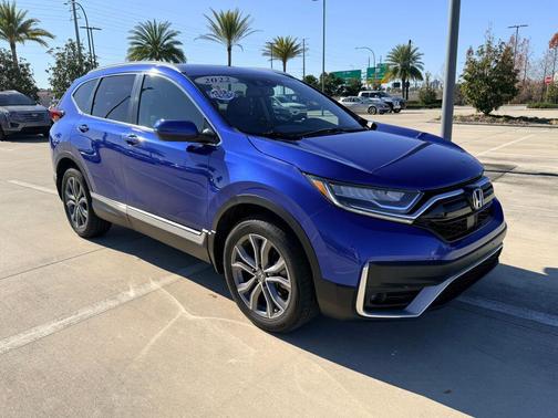 Obsidian Blue 2022 Honda CR-V AWD Touring