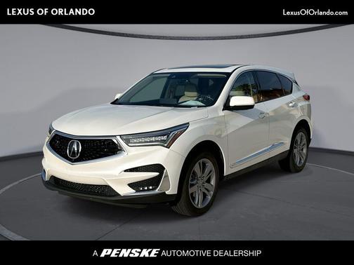 Diamond White Pearl 2019 Acura RDX Advance Package