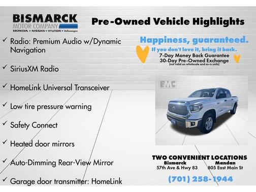 Super White 2020 Toyota Tundra SR5