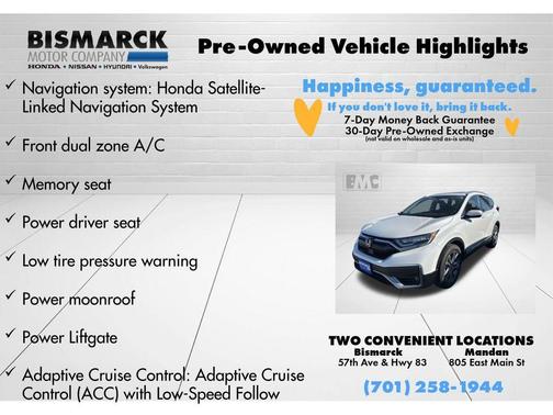 Platinum White Pearl 2020 Honda CR-V AWD Touring