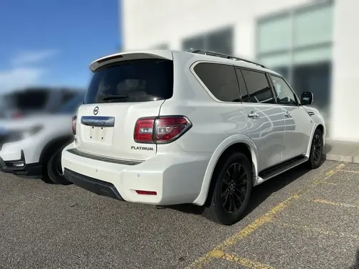 White 2020 Nissan Armada Platinum