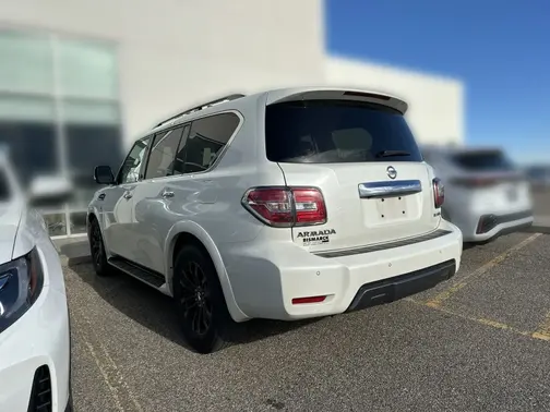 White 2020 Nissan Armada Platinum