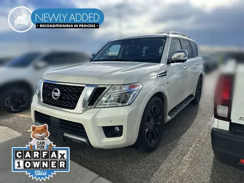 White 2020 Nissan Armada Platinum