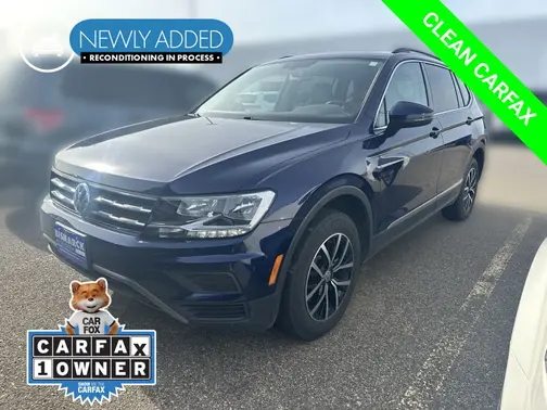 Blue 2021 Volkswagen Tiguan 2.0T SE