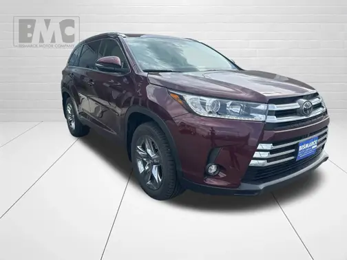 Red 2019 Toyota Highlander Limited Platinum