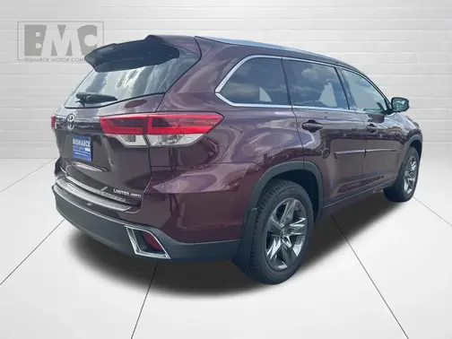 Red 2019 Toyota Highlander Limited Platinum