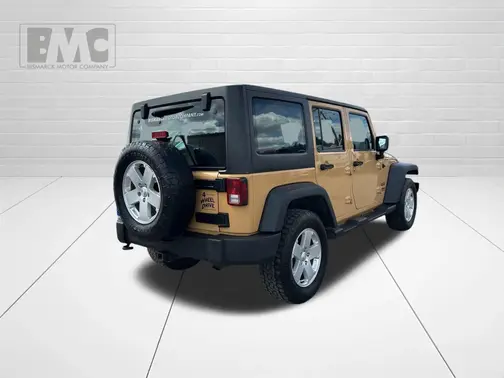 Tan 2013 Jeep Wrangler Unlimited Sport