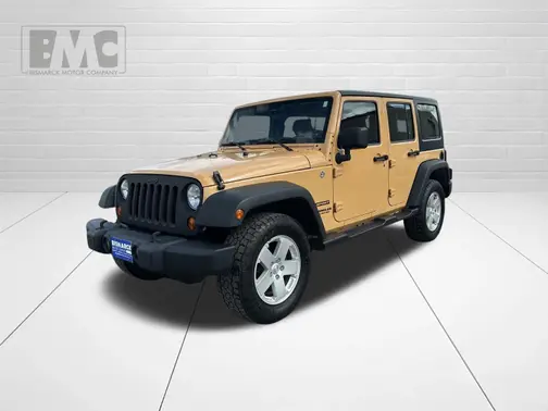 Tan 2013 Jeep Wrangler Unlimited Sport