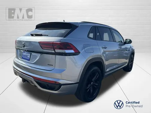 Silver 2023 Volkswagen Atlas Cross Sport 3.6L V6 SEL R-Line