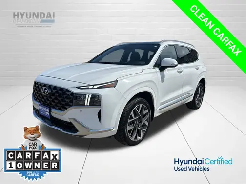 White 2023 Hyundai SANTA FE Calligraphy
