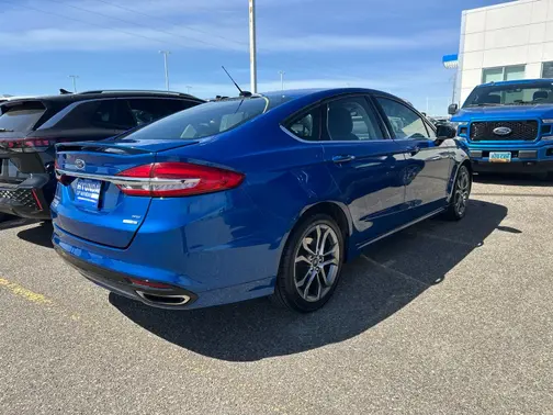 Blue 2017 Ford Fusion SE