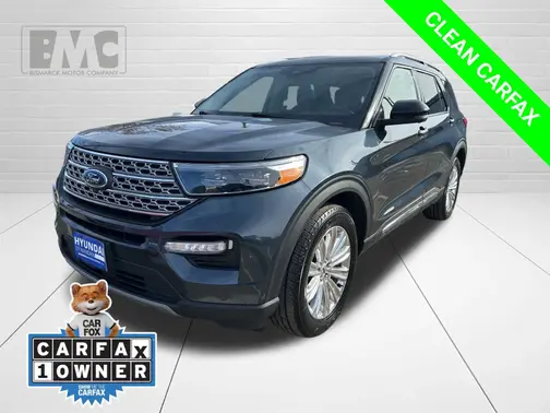 Blue 2022 Ford Explorer Limited