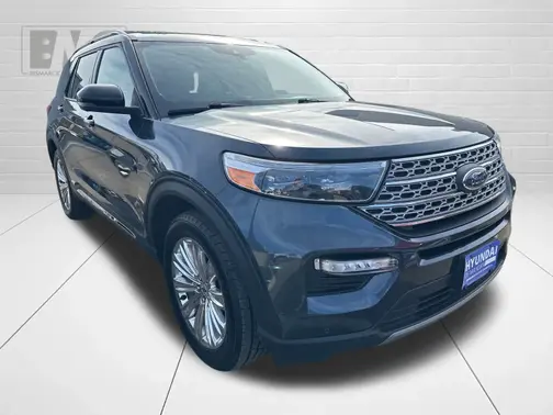 Blue 2022 Ford Explorer Limited