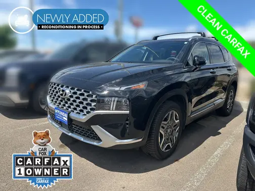 Black 2022 Hyundai SANTA FE HEV Limited