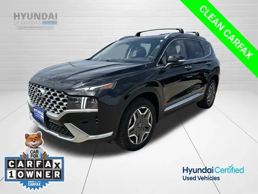 Black 2022 Hyundai SANTA FE HEV Limited