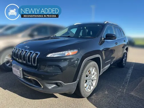 Black 2015 Jeep Cherokee Limited