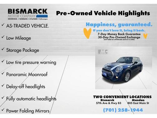 Deep Blue Metallic 2015 MINI Hardtop Cooper S