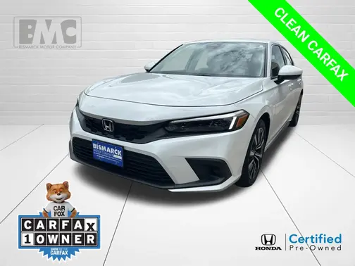 White 2024 Honda Civic EX-L