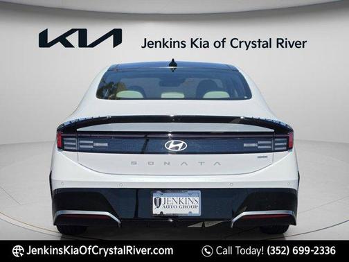 White 2025 Hyundai SONATA Hybrid Limited