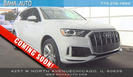 Glacier White Metallic 2020 Audi Q7 55 Premium Plus