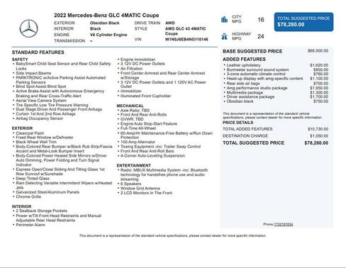 2022 Mercedes-Benz AMG GLC 43 4MATIC Coupe